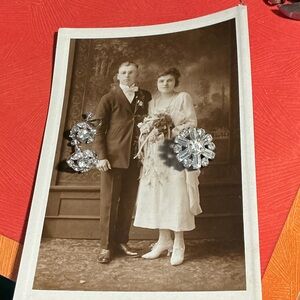 Signed Bogoff vintage rhinestone earrings, small rhinestone pin